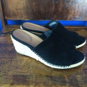 Vionic Tulum Kadyn Size 9 Women's Black Wedge Sandals Espadrilles